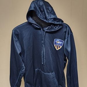 BSN Sports Men's Large Blue Mountain Christian University Soccer Navy Hoodie